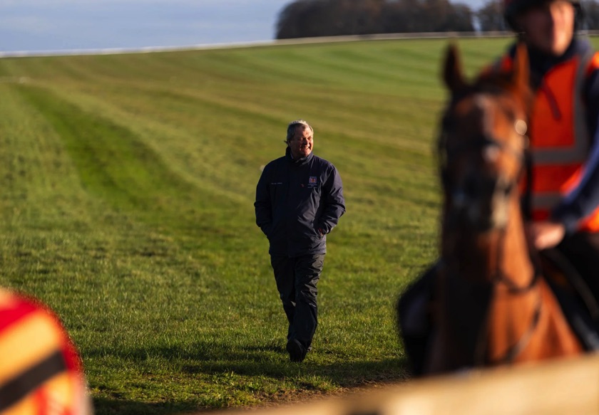 William Haggas on racecourse